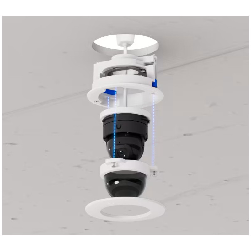 Ubiquiti UACC-G5-Ultra-FM-SB-W - G5 Dome Ultra Flush Mount, Zápustný držiak, dymové sklo