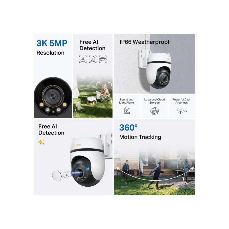 Tapo C530WS Outdoor Pan/Tilt Security Wi-Fi Camera