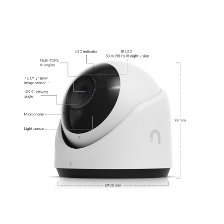 Ubiquiti UVC-G6-Turret-W - UniFi Protect G6 Turret, biela