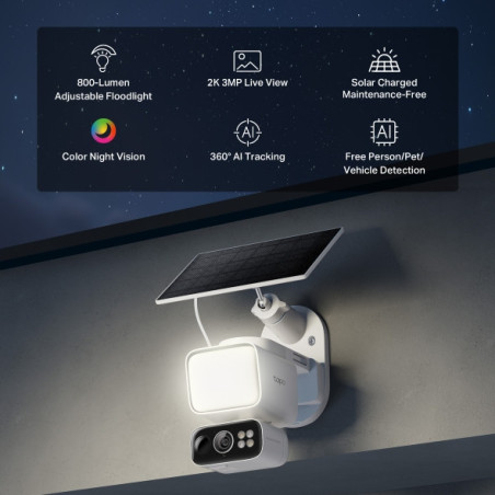 Tapo C615F KIT Solar-Powered Floodlight Pán/Tilt