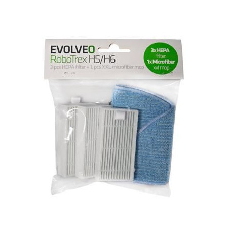 EVOLVEO RoboTrex H5, H6, príslušenstvo (HEPA filter, mop z mikrovlákna)