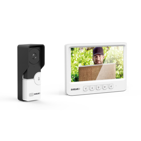 EVOLVEO DoorPhone IK06, set video dverného telefónu s pamäťou a farebným displejom
