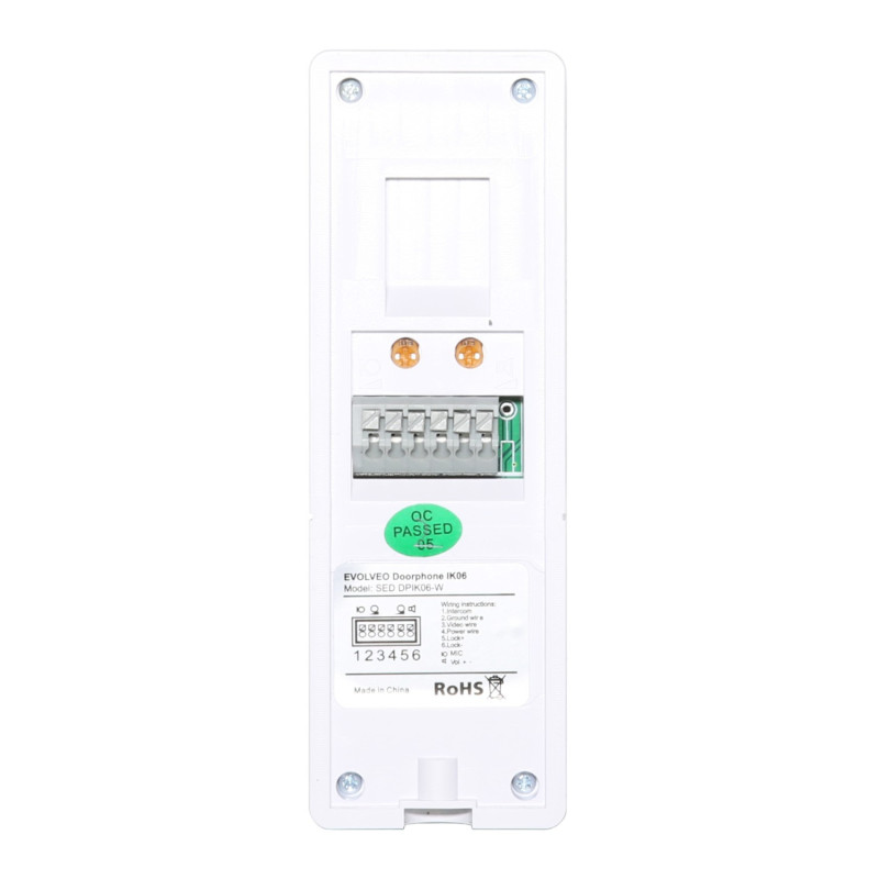 EVOLVEO DoorPhone IK06, set video dverného telefónu s pamäťou a farebným displejom