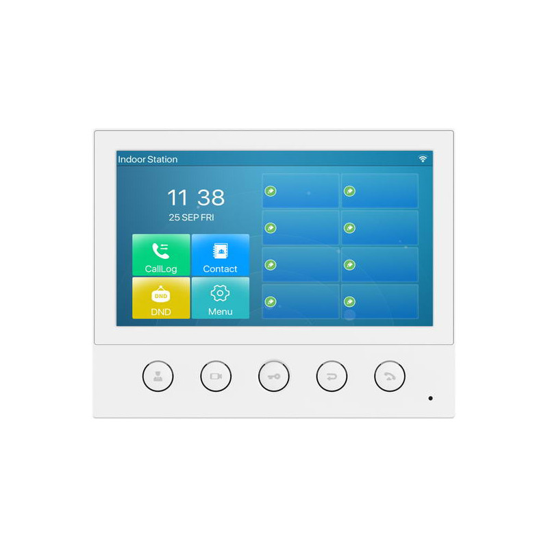 Fanvil i53W SIP vnútorná dotyková stanica, 7" dotyk. displ., 5 x konfig. tlačidlá, 6SIP, WiFi