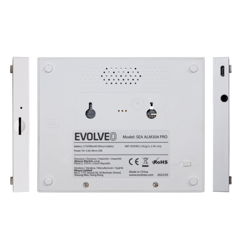 EVOLVEO Alarmex Pro, šikovný bezdrôtový Wi-Fi/GSM alarm