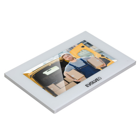 EVOLVEO DoorPhone AP2-2 drôtový videotelefón pre dva byty s aplikáciou, biely