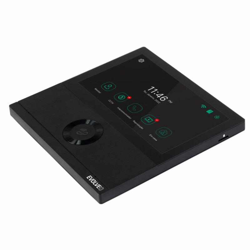 EVOLVEO DoorPhone AHD7, Sada domáceho WiFi videotelefónu s ovládaním brány alebo dverí, čierny monitor