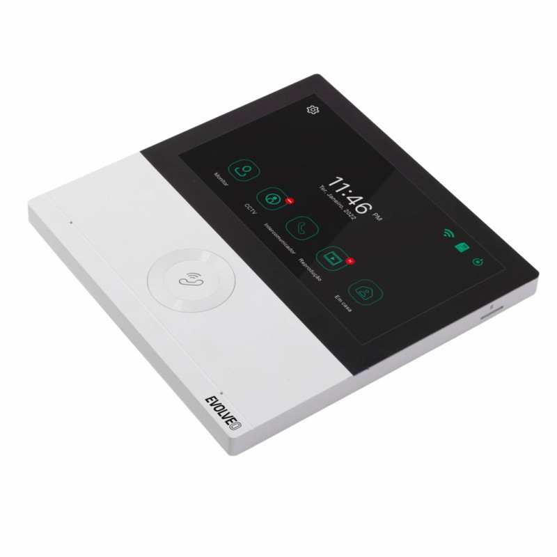 EVOLVEO DoorPhone AHD7, Sada domáceho WiFi videotelefónu s ovládaním brány alebo dverí, biely monitor