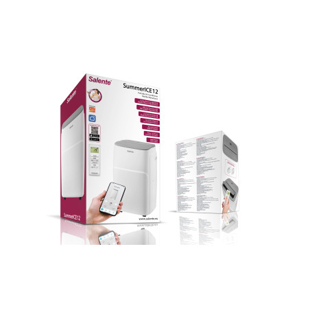Salente SummerICE12, múdra mobilná klimatizácia, 12000 BTU, WiFi + Bluetooth, diaľk. ovl.