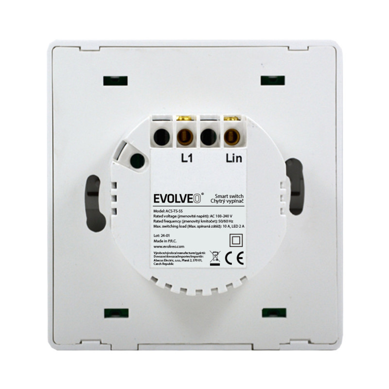 EVOLVEO WiFi Dual Switch, šikovný vypínač