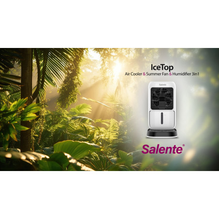 Salente IceTop, stolný ochladzovač & ventilátor & zvlhčovač vzduchu 3v1, biely