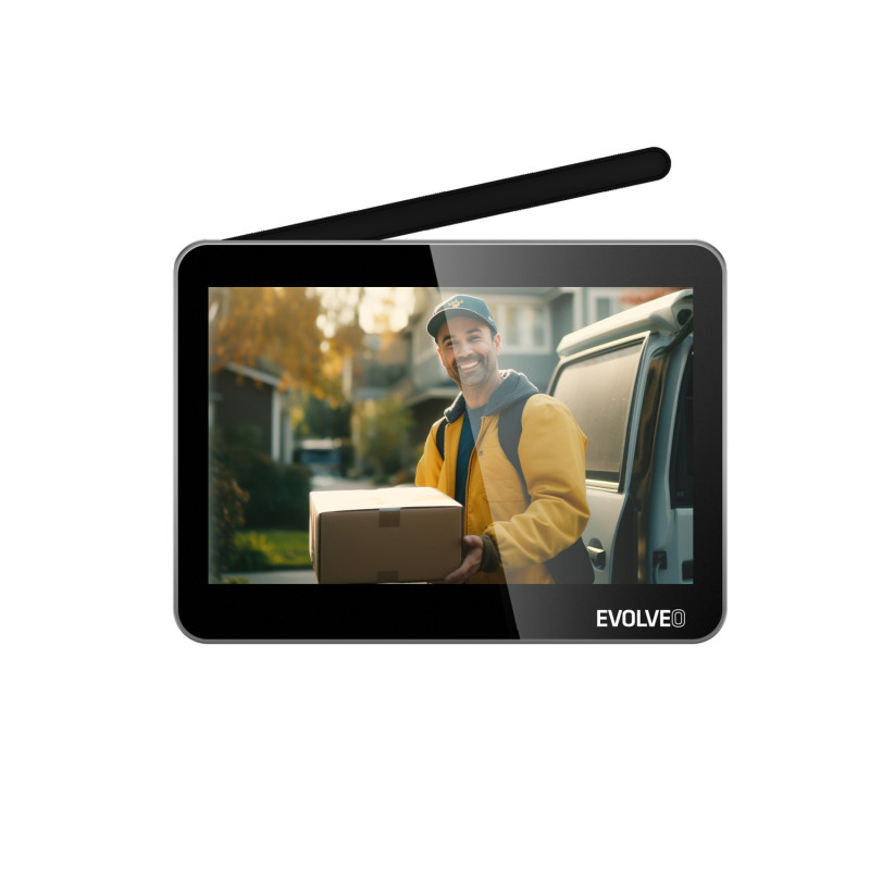 EVOLVEO DoorPhone W7, Sada domáceho bezdrôtového videotelefónu s WiFi čierny monitor