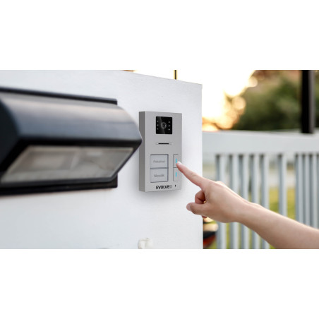 EVOLVEO DoorPhone AP2-2 drôtový videotelefón pre dva byty s aplikáciou, čierny