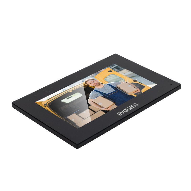 EVOLVEO DoorPhone AP2-2 drôtový videotelefón pre dva byty s aplikáciou, čierny