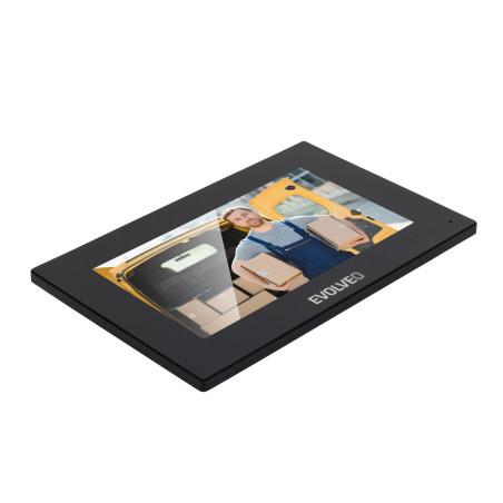 EVOLVEO DoorPhone AP2-2 drôtový videotelefón pre dva byty s aplikáciou, čierny