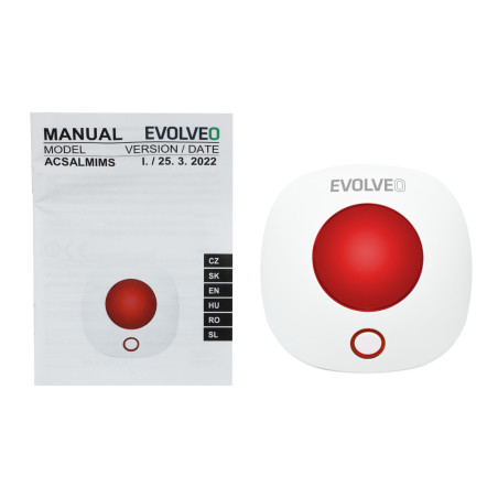 EVOLVEO bezdrôtová vnútorná siréna pre SecuPro/Alarmex Pro