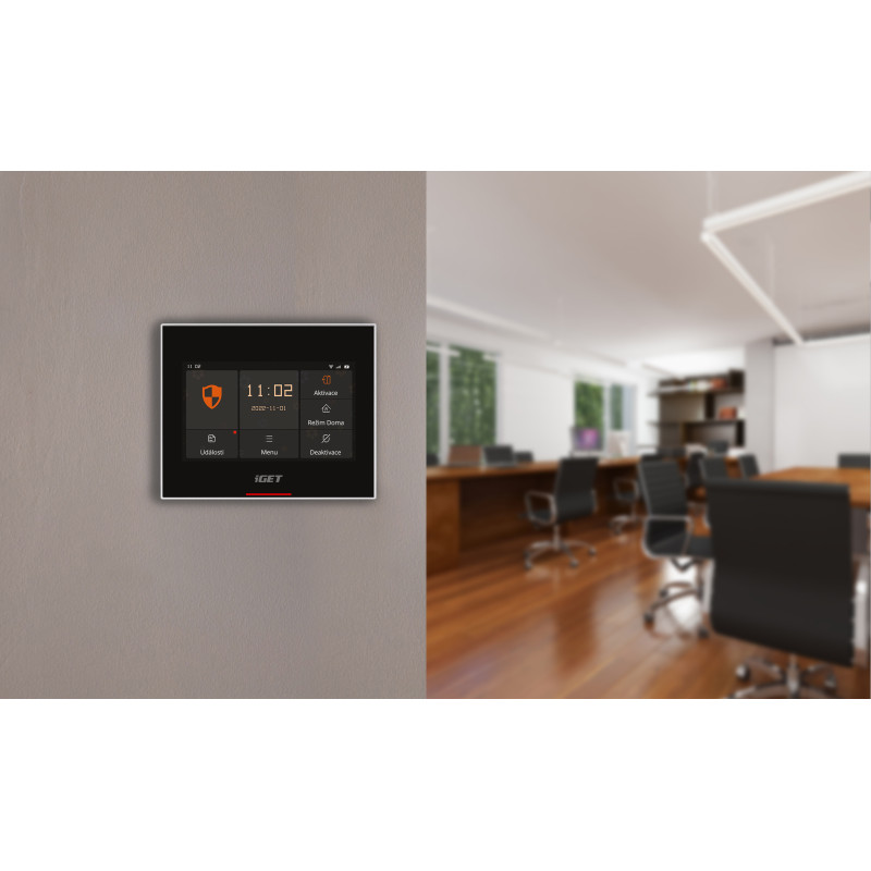 iGET HOME X5 Advanced - Inteligentný Wi-Fi/GSM alarm, v aplikácii aj ovládaní IP kamier a zásuviek, CZ app