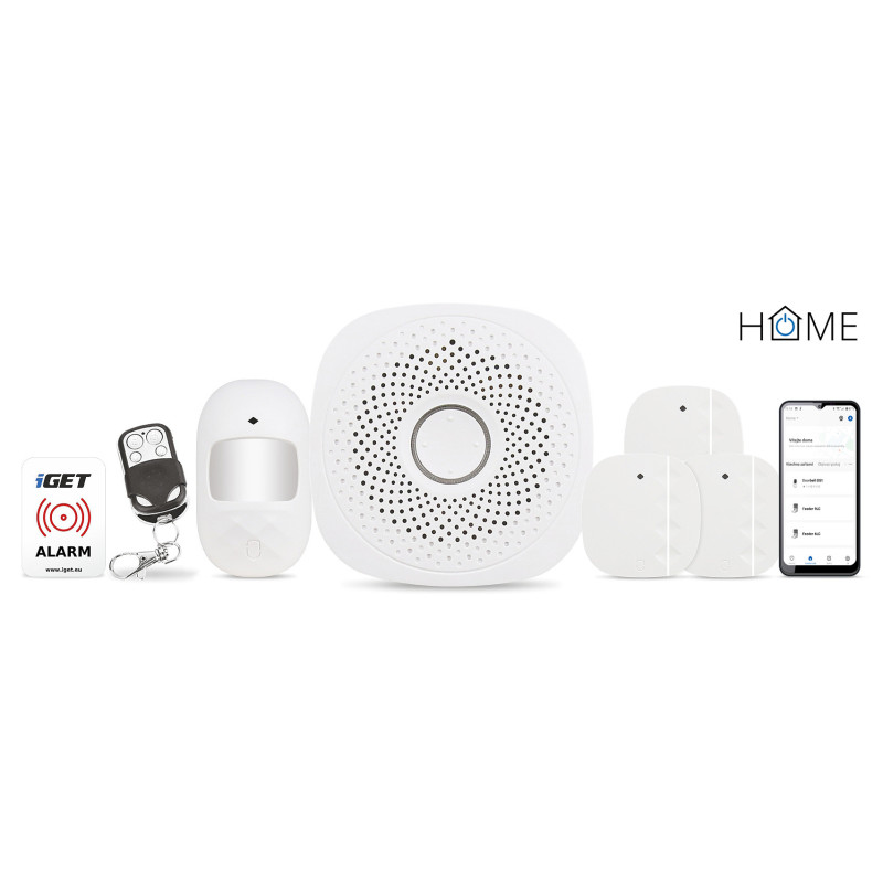 iGET HOME X1 Advanced- Inteligentný Wi-Fi alarm, v aplikácii aj ovládanie IP kamier a zásuviek, Andr, iOS