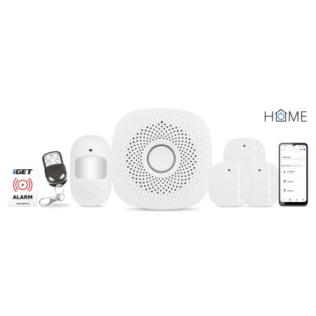 iGET HOME X1 Advanced- Inteligentný Wi-Fi alarm, v aplikácii aj ovládanie IP kamier a zásuviek, Andr, iOS