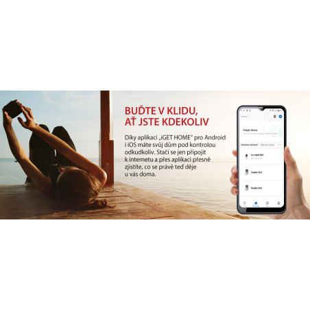 iGET HOME X1 Advanced- Inteligentný Wi-Fi alarm, v aplikácii aj ovládanie IP kamier a zásuviek, Andr, iOS
