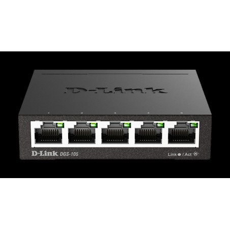 D-Link DGS-105 kovový 5-port 10/100/1000 Switch