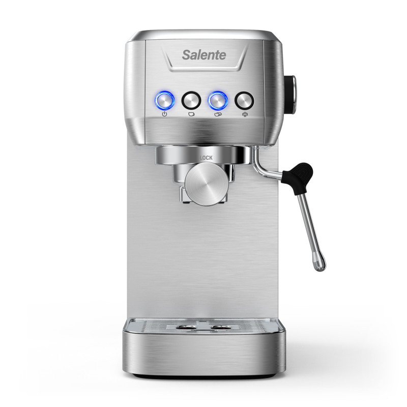 Salente Coffio, pákový kávovar, nerez