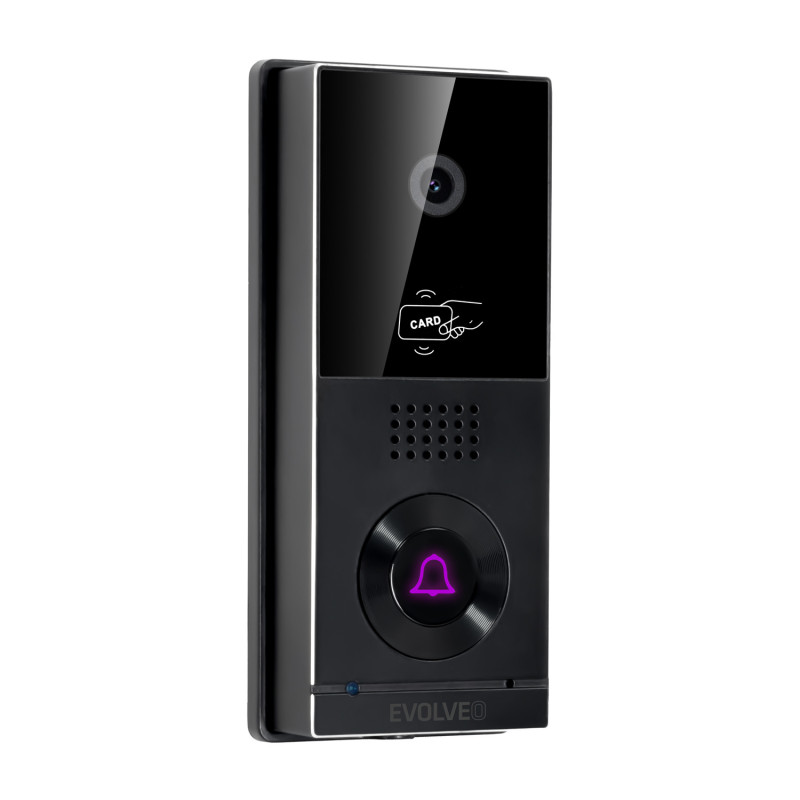 EVOLVEO DoorPhone AHD10, Sada domáceho WiFi videotelefónu s ovládaním dverí a RFID, čierno strieborný 1