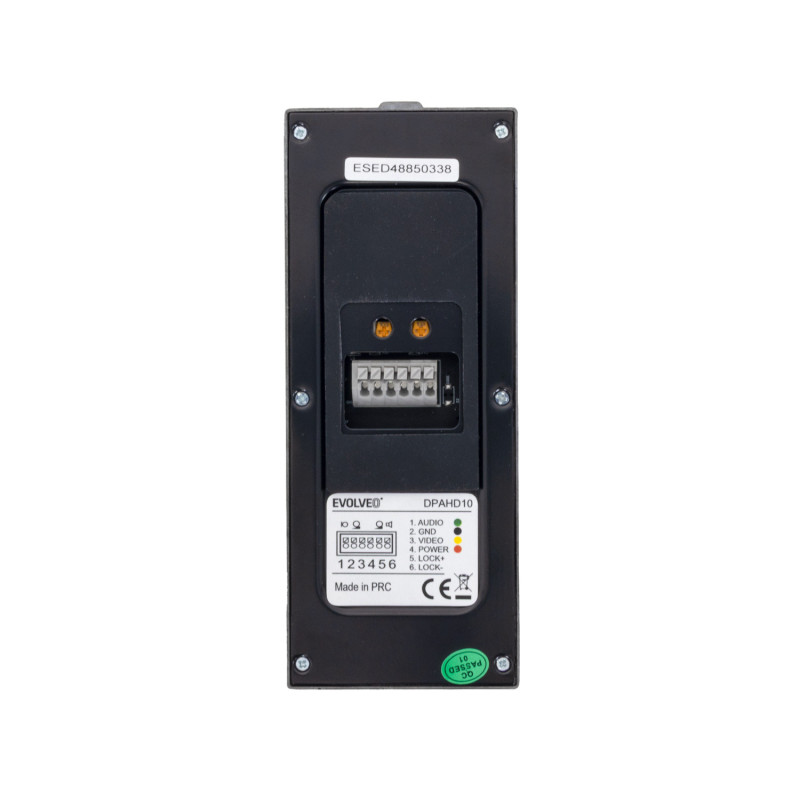 EVOLVEO DoorPhone AHD10, Sada domáceho WiFi videotelefónu s ovládaním dverí a RFID, čierno strieborný 1