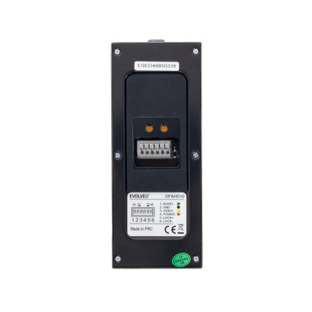 EVOLVEO DoorPhone AHD10, Sada domáceho WiFi videotelefónu s ovládaním dverí a RFID, čierno strieborný 1