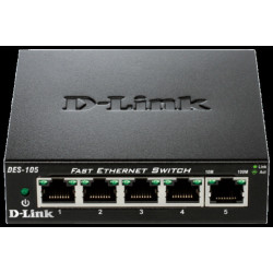 D-Link DES-105 kovový 5-port 10/100 Desktop Switch
