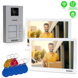 EVOLVEO DoorPhone 20-2W - 2 drôtový videotelefón s aplikáciou pre dve domácnosti a 32GB pamäťou