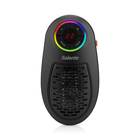 Salente HotHeat, teplovzdušný mini ventilátor, 500 W, čierny