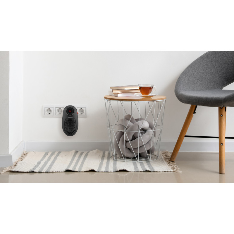Salente HotHeat, teplovzdušný mini ventilátor, 500 W, čierny