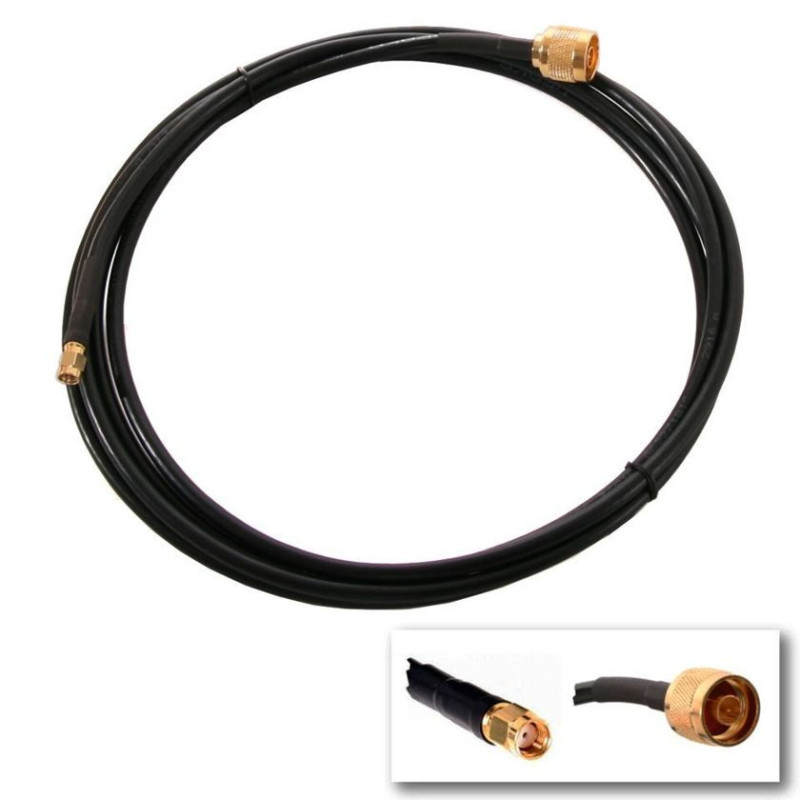 Pigtail 4m 5GHz RF240 RSMA male(dierka) - N male