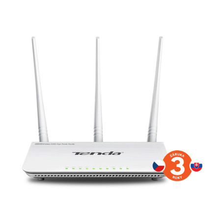Tenda F3 (F303) WiFi N Router 802.11 b/g/n, 300 Mbps, WISP, Universal Repeater, 3x 5 dBi antény