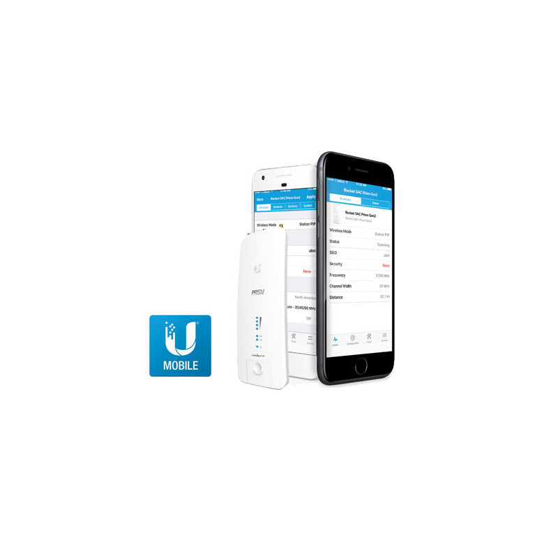 Ubiquiti RP-5AC-Gen2 - Rocket5 AC PRISM Gen2, vonkajšie, 5GHz AC, airPrism