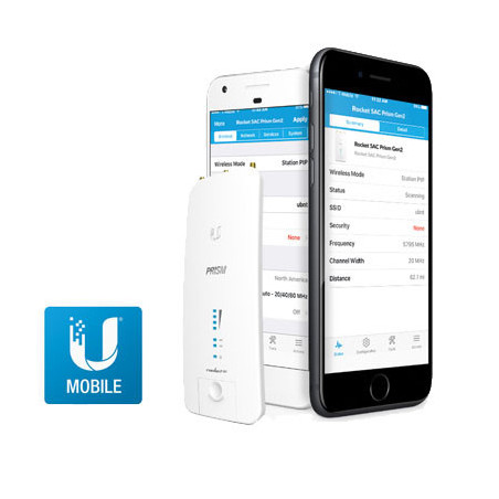 Ubiquiti RP-5AC-Gen2 - Rocket5 AC PRISM Gen2, vonkajšie, 5GHz AC, airPrism