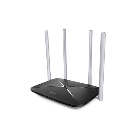 Mercusys AC12 1200Mb/s WiFi AC router, 5x10/100 RJ45, 4x anténa