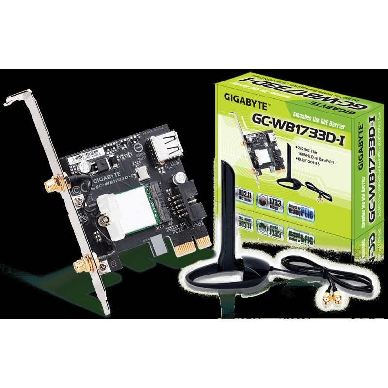 GIGABYTE PCI-E Wifi+BT 1733MBps 802.11a/b/g/n/ac