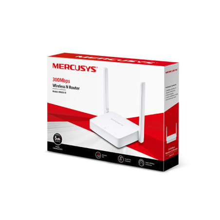 Mercusys MW301R 300Mb/s WiFi N router, 3x10/100 RJ45, 2x anténa