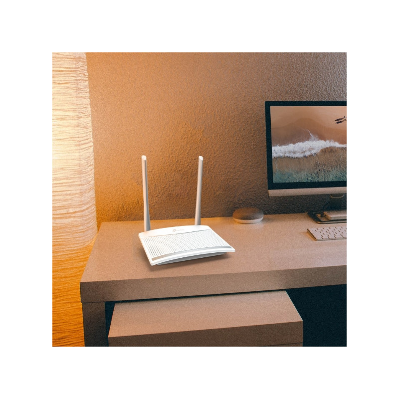 TP-Link TL-WR820N 300Mb/s Wireless N Router, 3x10/100 RJ45, rodičovská kontrola, 2x5dBi anténa