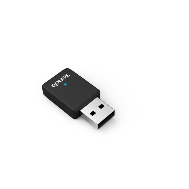 Tenda U9 WiFi AC650 USB adaptér, 633 Mb/s (433 + 200 Mb/s), 802.11 ac/a/b/g/n, OS Win XP/7/8/10/11
