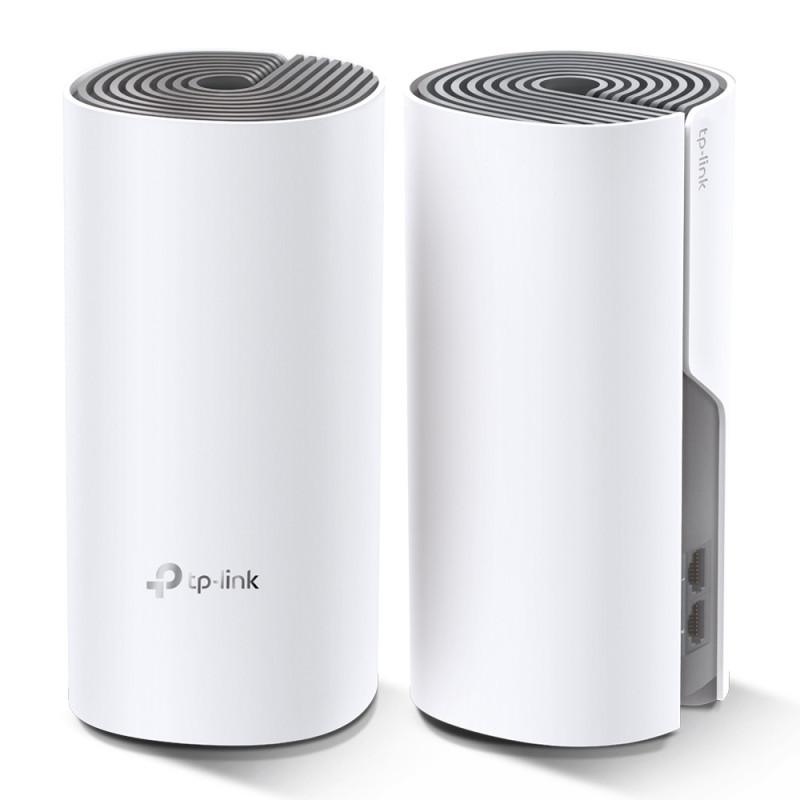 TP-Link AC1200 Whole-home Mesh WiFi System Deco E4 (2-pack), 2x10/100 RJ45