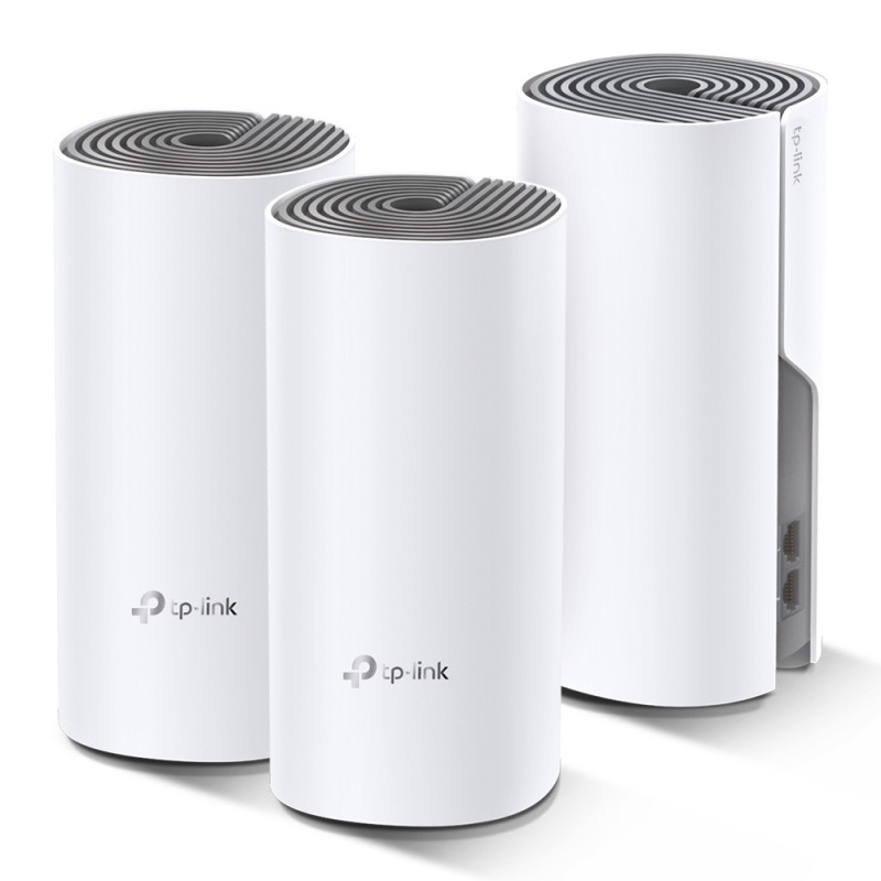 TP-Link AC1200 Whole-home Mesh WiFi System Deco E4 (3-pack), 2x10/100 RJ45