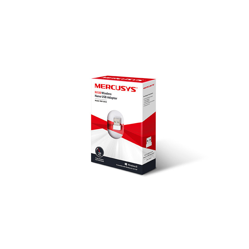 Mercusys MW150US N150 Wireless Nano USB Adapter USB 2.0