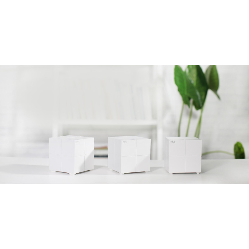 Tenda Nova MW6 (3-pack) WiFi AC1200 Mesh Gigabit systém, MU-MIMO, 6x GLAN/GWAN, SMART CZ aplikácie