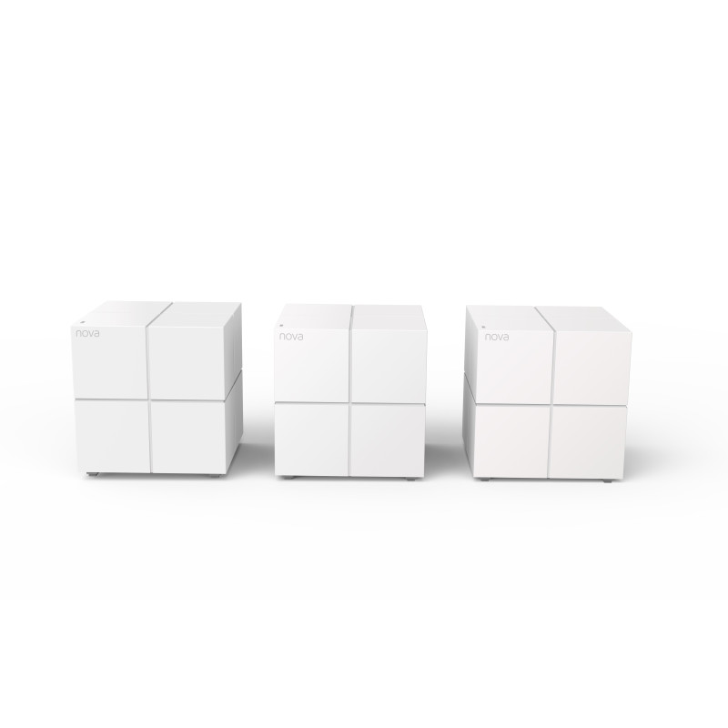 Tenda Nova MW6 (3-pack) WiFi AC1200 Mesh Gigabit systém, MU-MIMO, 6x GLAN/GWAN, SMART CZ aplikácie
