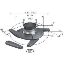 Stropný držiak na projektor Vogel s EPC 6545
