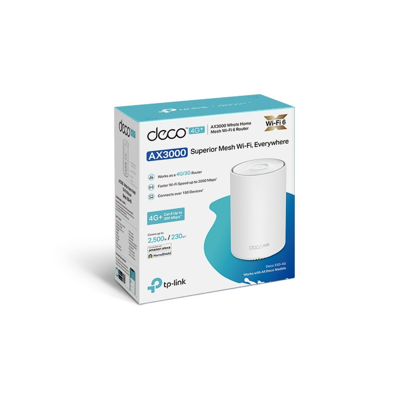 TP-Link 4G+ LTE modem mesh WiFi6 Deco X50-4G(1-pack)