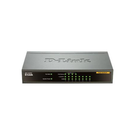 D-Link DES-1008PA 8x10/100 Desktop Switch, 4xPoE